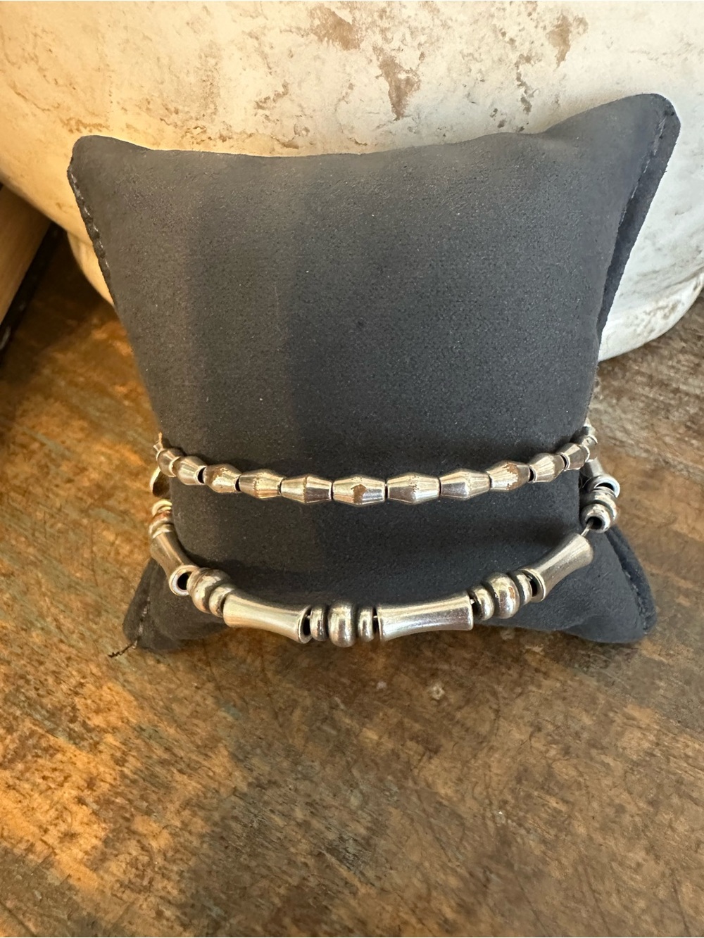 Alex and Ani Silver-Tone Two-Piece Beaded Bracelet Set